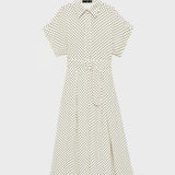 Mango dress berry in off white