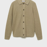 Mango shirt ludorumo in mink grey