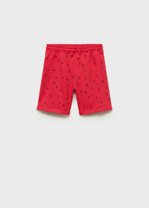 Mango bermudas bermicy in red