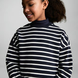 Mango sweatshirt creta in navy