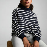Mango sweatshirt creta in navy
