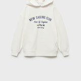 Mango sweatshirt kraitc in off white
