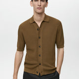 Mango shirt sicilia in brown
