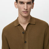 Mango shirt sicilia in brown