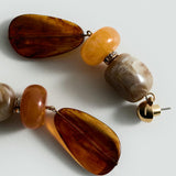 Mango earrings ferni in orange