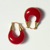 Mango earrings filipa in red
