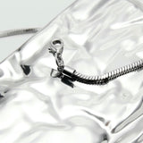 Mango handbag ferrer in silver