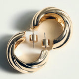 Mango earrings dara in gold