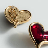 Mango earrings cuore in gold
