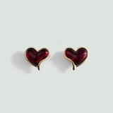 Mango earrings cuore in gold