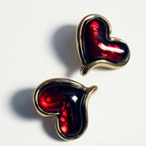 Mango earrings cuore in gold