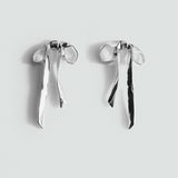 Mango earrings lazo in silver