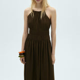 Mango dress cyndi in brown