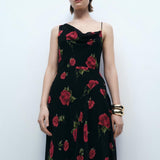 Mango dress rosa in black