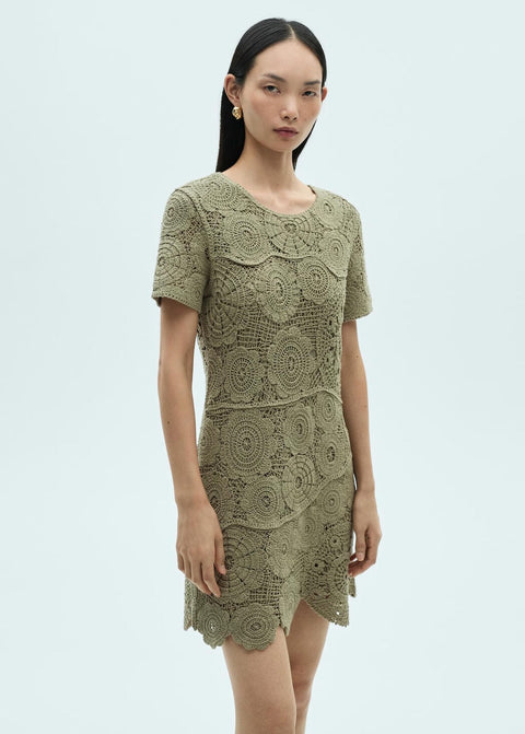 Mango dress mouse in khaki