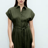 Mango dress casino2 in khaki