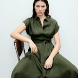 Mango dress casino2 in khaki