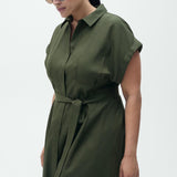 Mango dress casino2 in khaki