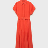 Mango dress macarela in red