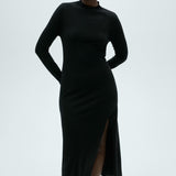 Mango dress percebes in black