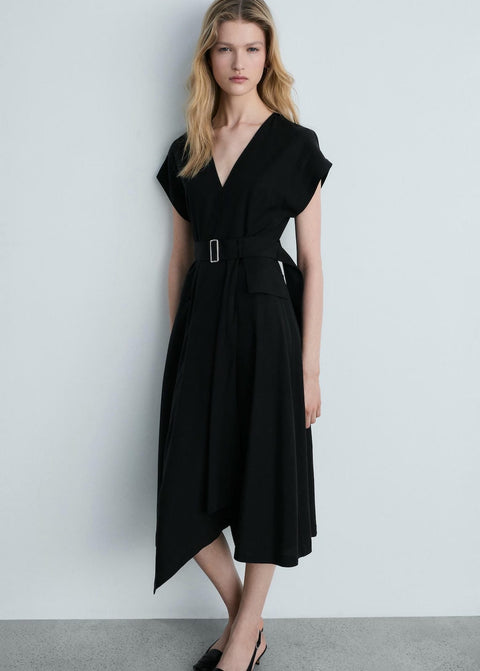 Mango dress bassett in black