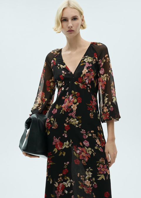 Mango dress savage in black