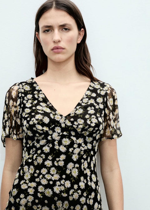 Mango dress belle in black