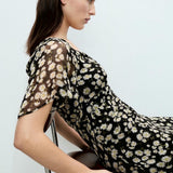 Mango dress belle in black
