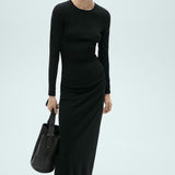 Mango dress basila in black