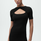 Mango dress nenufar in black