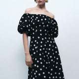 Mango dress mallorca in black