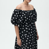 Mango dress mallorca in black