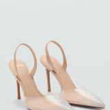 Mango shoes puly in nude