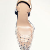 Mango shoes puly in nude