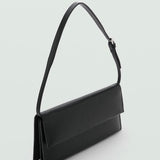 Mango shoulder bag acordeon in black