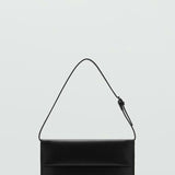 Mango shoulder bag acordeon in black
