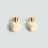 Mango earrings fina in beige
