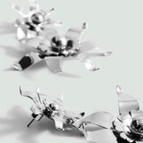 Mango earrings pasiflo in silver