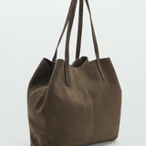 Mango totes bag bassi in khaki
