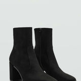 Mango ankle boots bony in black