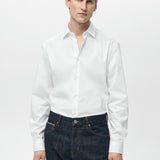 Mango shirt play in white