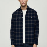 Mango shirt brighton in navy