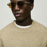 Mango sweater adam in pastel green