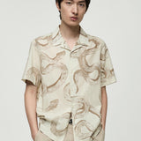 Mango shirt cobra in white