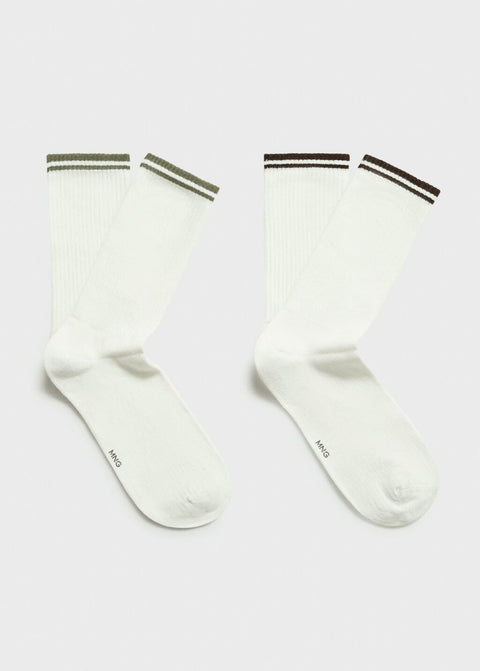 Mango socks sporty in navy