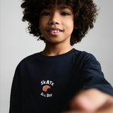 Mango t-shirt enjoy in navy