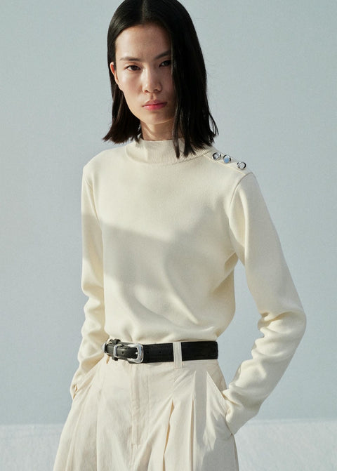 Mango sweater dumon in raw-unbleached