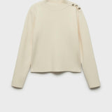 Mango sweater dumon in raw-unbleached