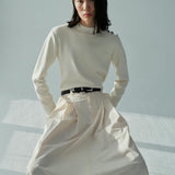 Mango sweater dumon in raw-unbleached