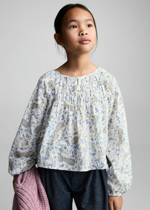 Mango blouse pash in white